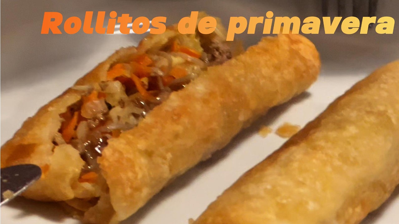 Rollitos de primavera. Facilísimos y muy ricos.