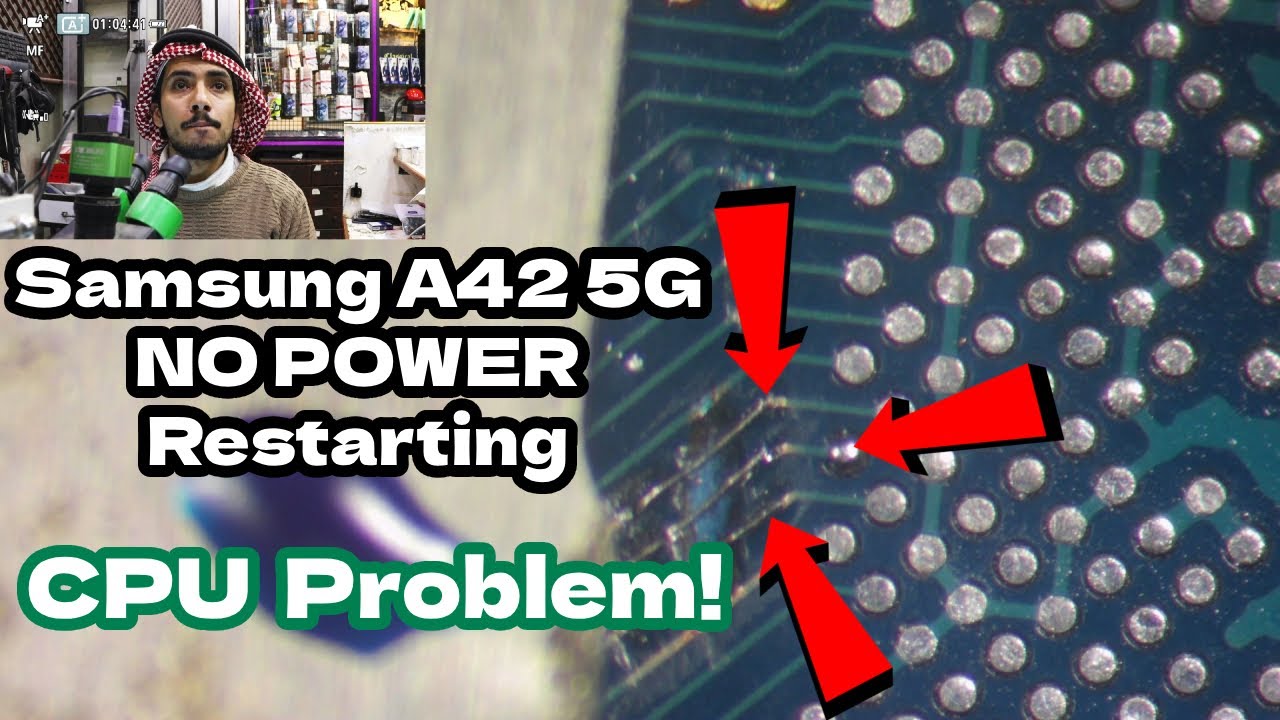 Samsung A42 No Power/Restarting Issue Resolved with CPU Reballing✅