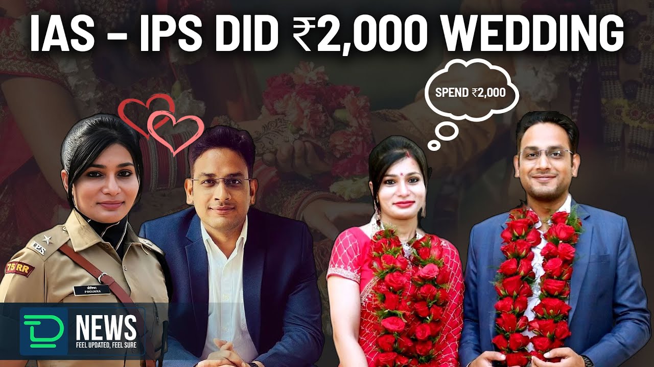 IAS Yuvraj & IPS P. Mounika - UPSC couple who spent just Rs. 2,000 on their marriage #deaftalksnews