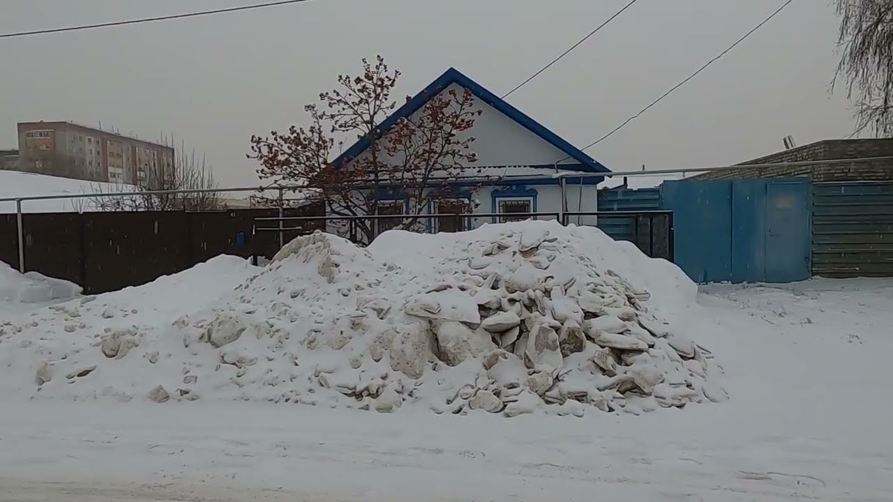 Костанай  вечер 11.01.2026 г улица Сибирская