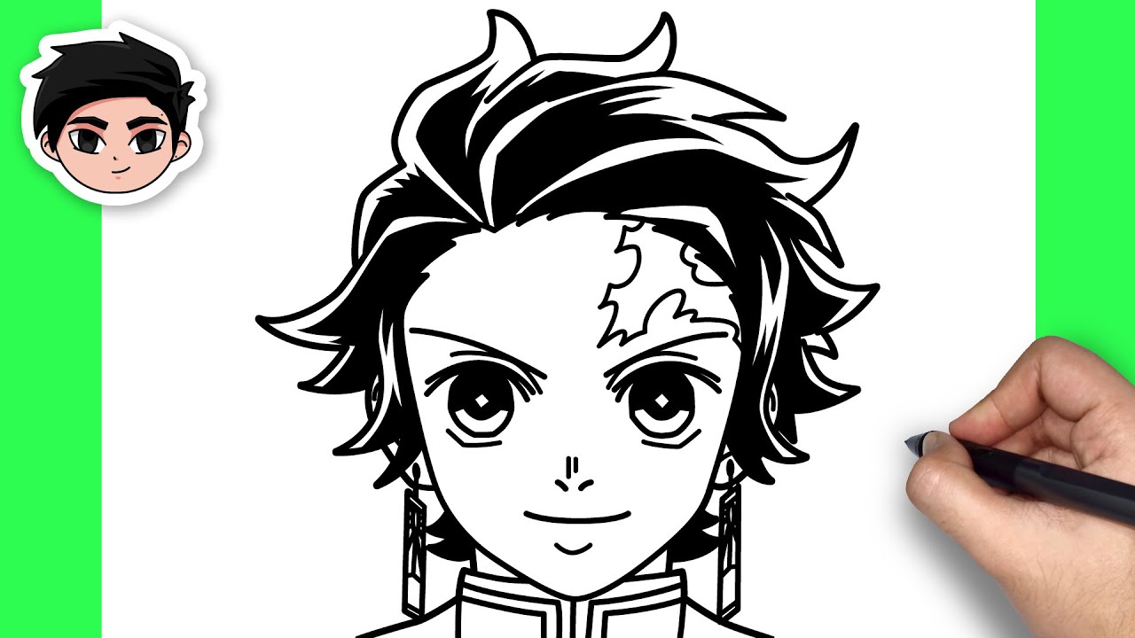 Como Dibujar Tanjiro Kamado (Demon Slayer)