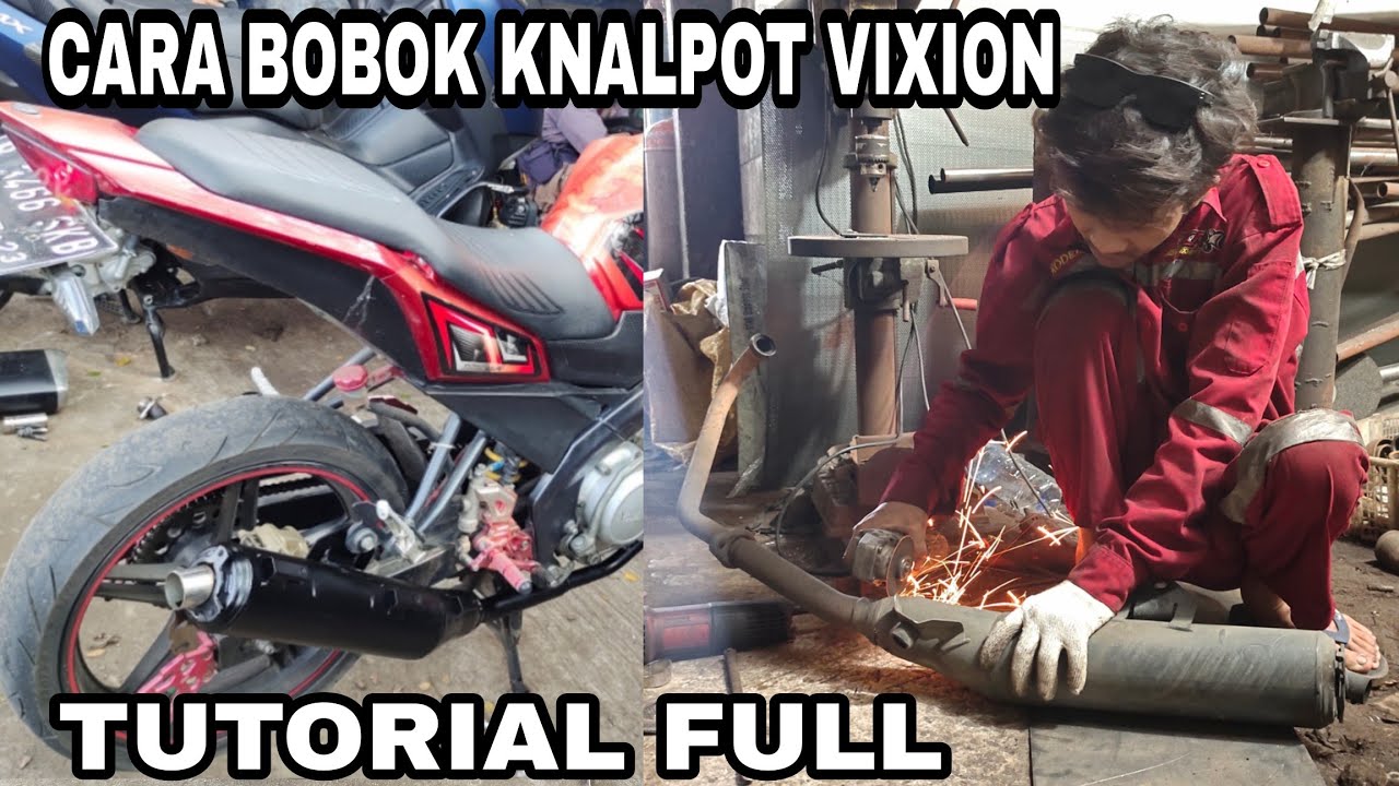 TUTORIAL BOBOK KNALPOT STANDAR YAMAHA VIXION SUARA NGEBAS ADEM PADAT
