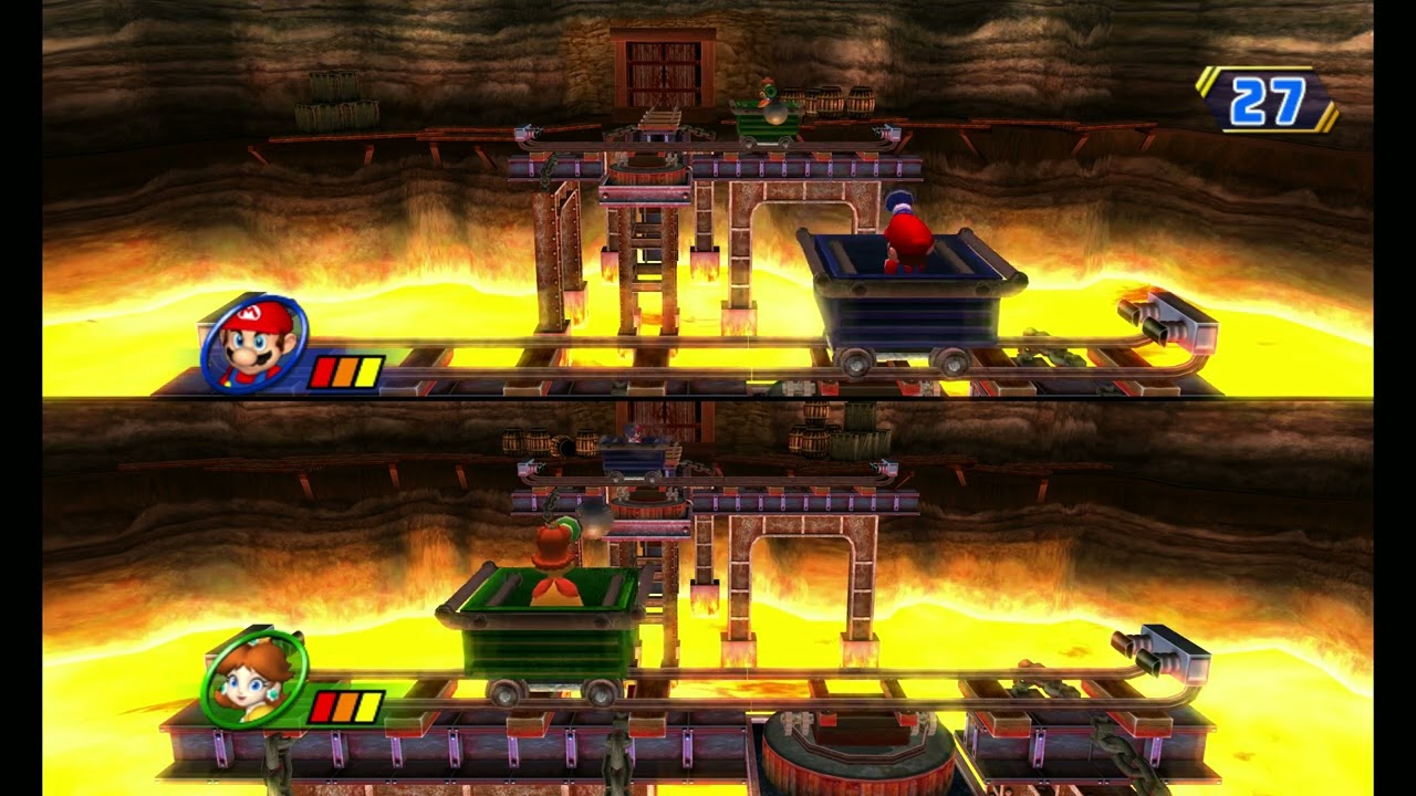 Lava Lobbers - Mario Party 8 DUEL Minigame Very Hard Difficulty