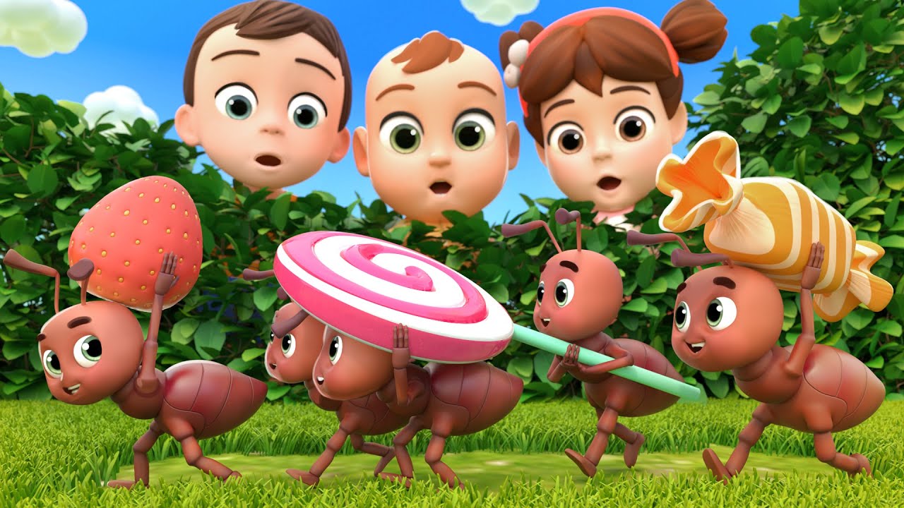 Semut Berbaris Untuk Lolipop + Lebih Lagu Anak Belajar | Lalafun Bahasa Indonesia