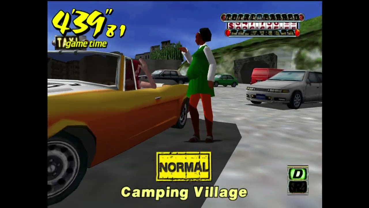 Crazy Taxi 1 PS2 | Gameplay