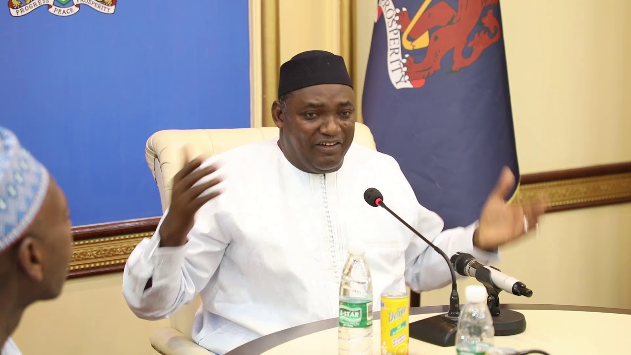 President Barrow on his 5yrs mandate