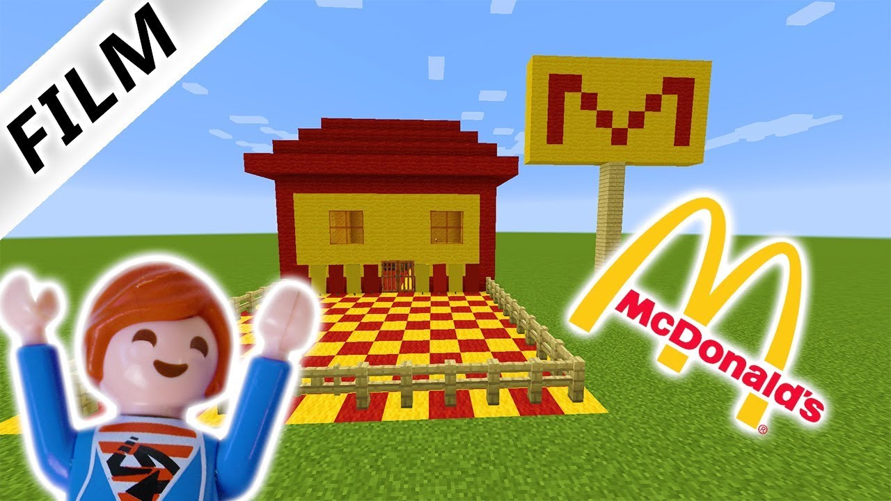 JULIAN BAUT MCDONALD'S IN MINECRAFT! Playmobil Film Deutsch - Familie Vogel