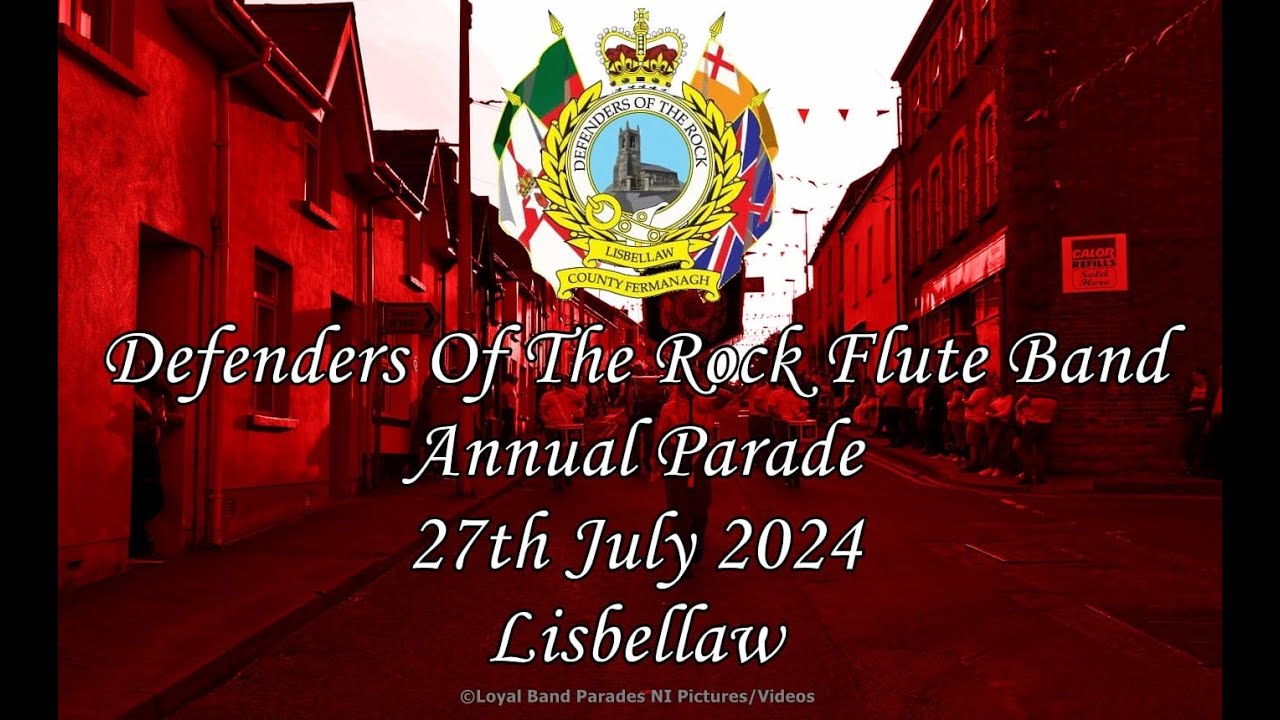 Defenders Of The Rock Flute Band (Full Parade) 27/07/24