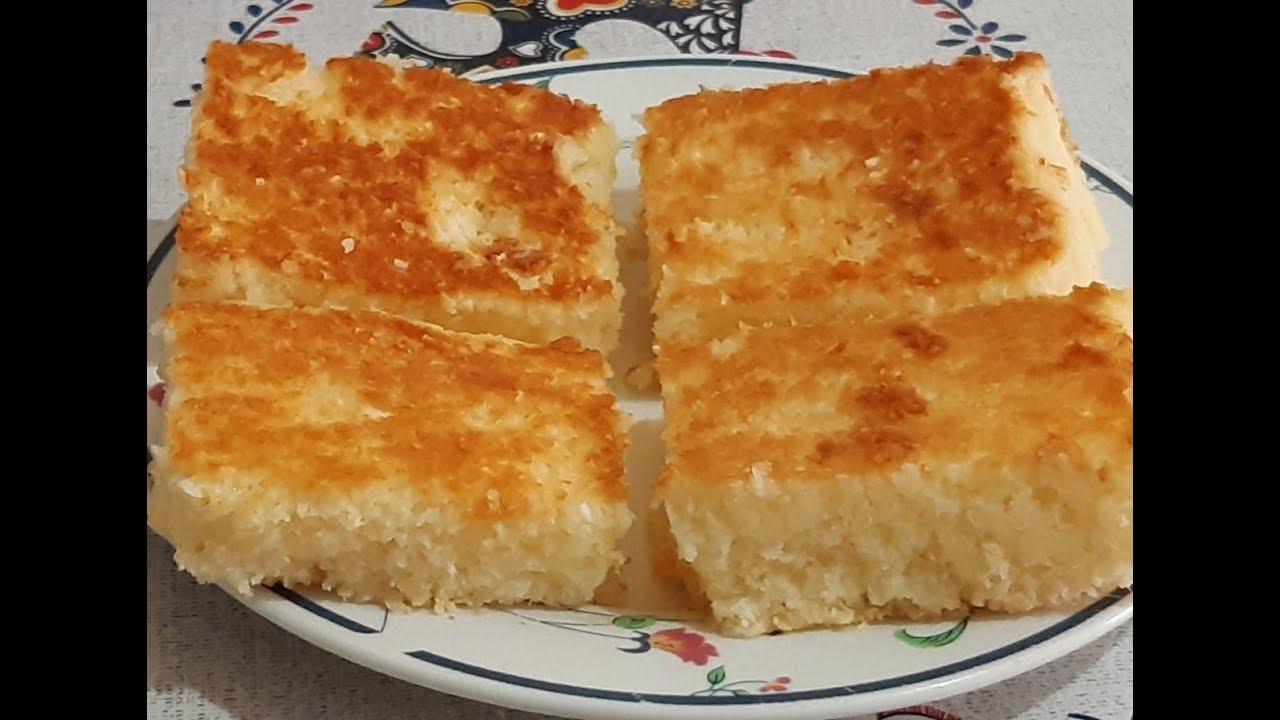 Cocada de forno fácil, impossível comer apenas um pedaço