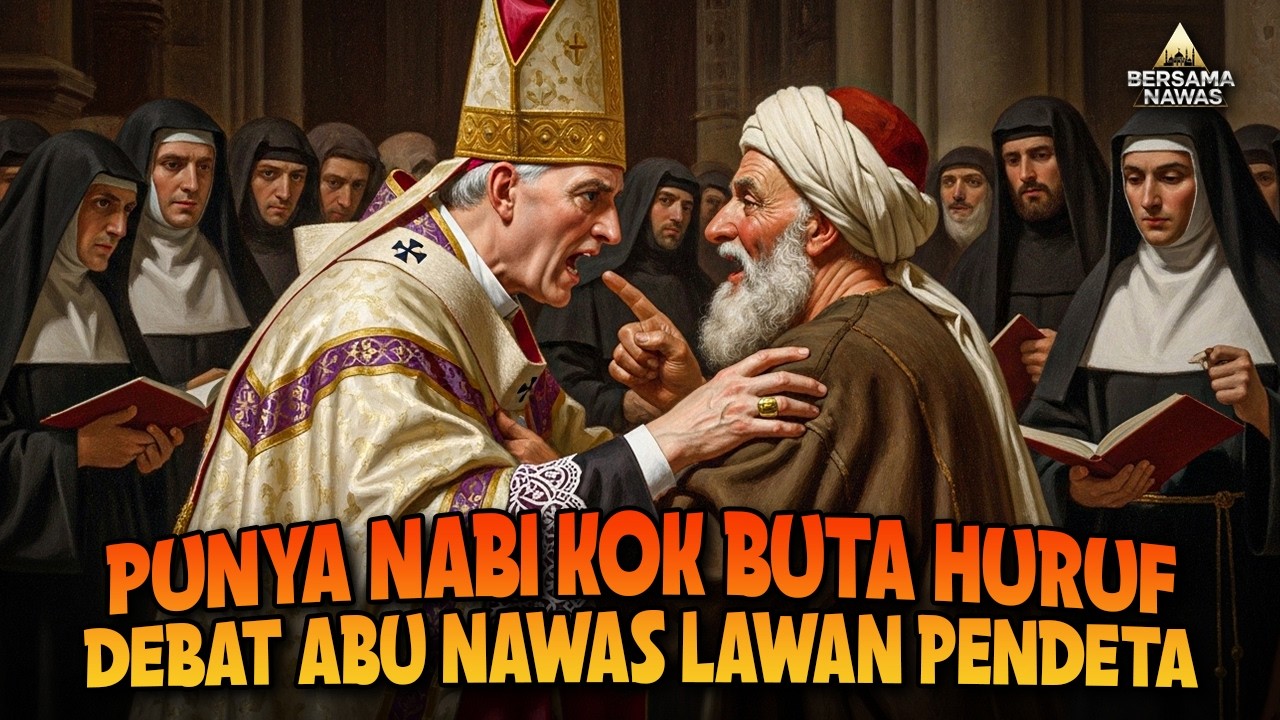 NABI KOK BUTA HURUF!  LOGIKA ABU NAWAS BUAT PENDETA MALU - CERITA LUCU PENGANTAR TIDUR