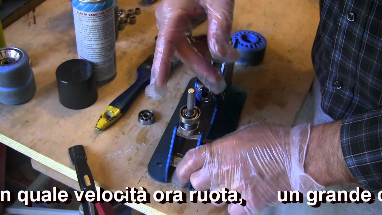 Manutezione dei cuscinetti a sfera nei pattini a rotelle