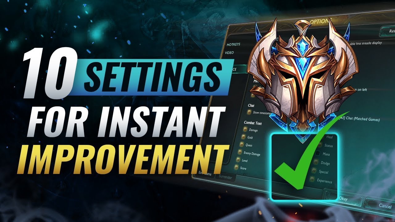 INSTANTLY Increase Your Winrate With These 10 Settings - League of Legends