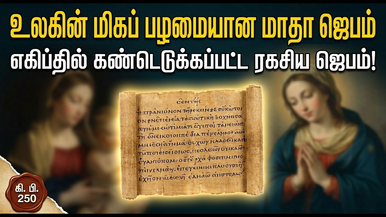 உலகின் மிகப் பழமையான மாதா ஜெபம், கி. பி. 250 | The Oldest Marian Prayer #arul360