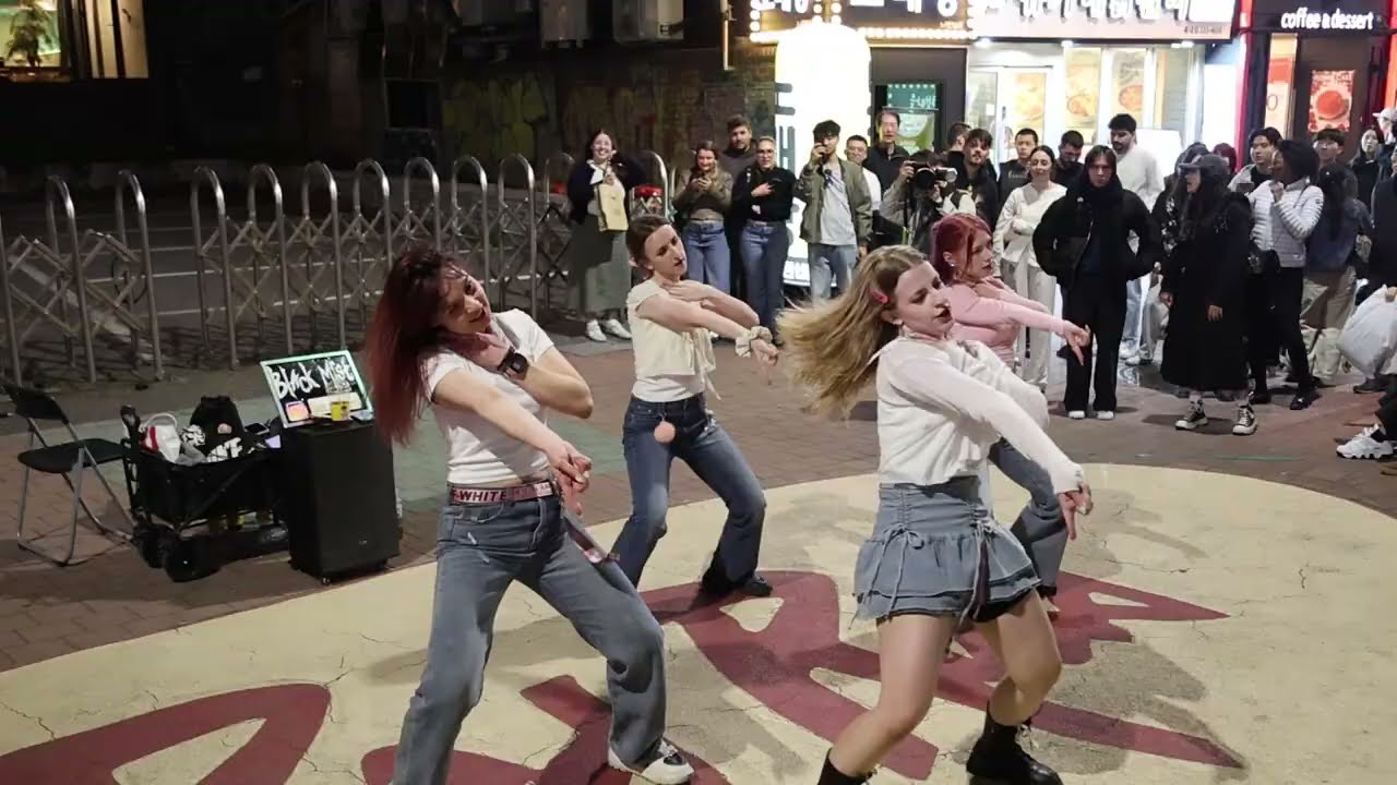 KPOP&JHKTV]Black mist (Russia)in hongdae#Who is she#KISS OF LIFE#블랙미스트홍대케이팝댄스 #후이스 시