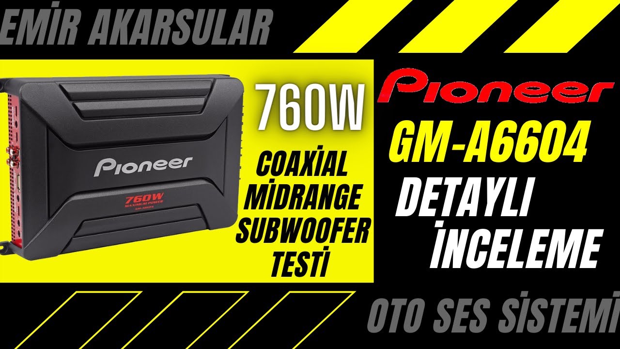 Pioneer GM-A6604 760W 4.60 RMS oto amfi / neden pioneer ?! // oto amfi ayarları nasıl olmalı? #egza