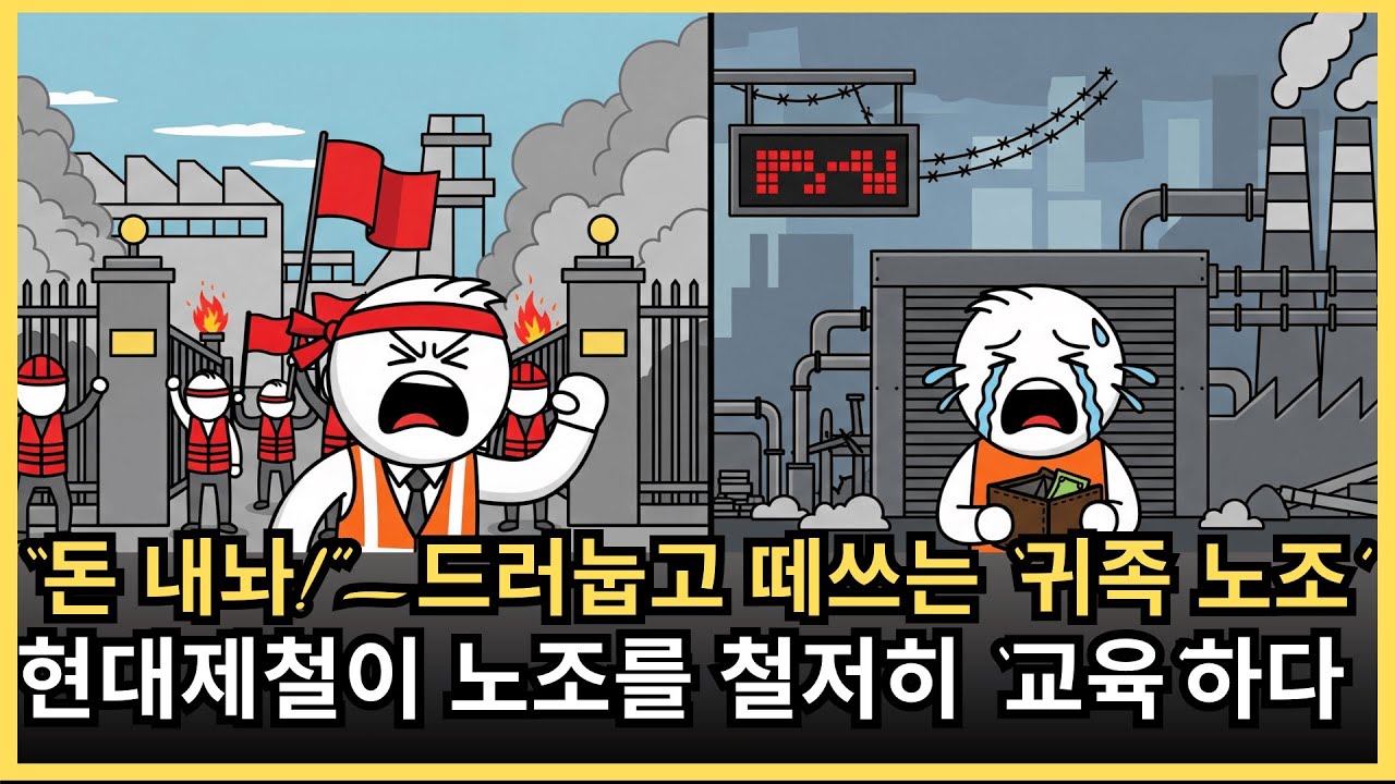 “연봉 1억 원 일자리가 순식간에 사라졌다”… 현대제철 ‘귀족 노조’의 수치스러운 몰락