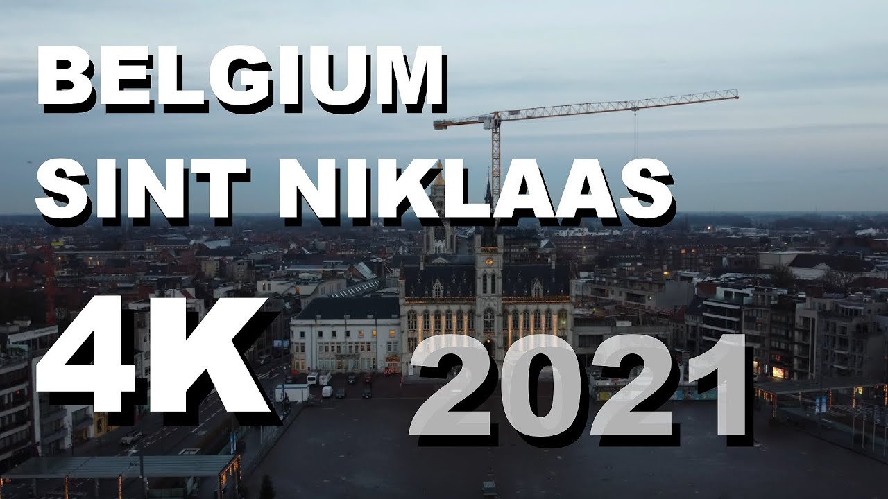 St-Niklaas Belgium 2021 by drone flight