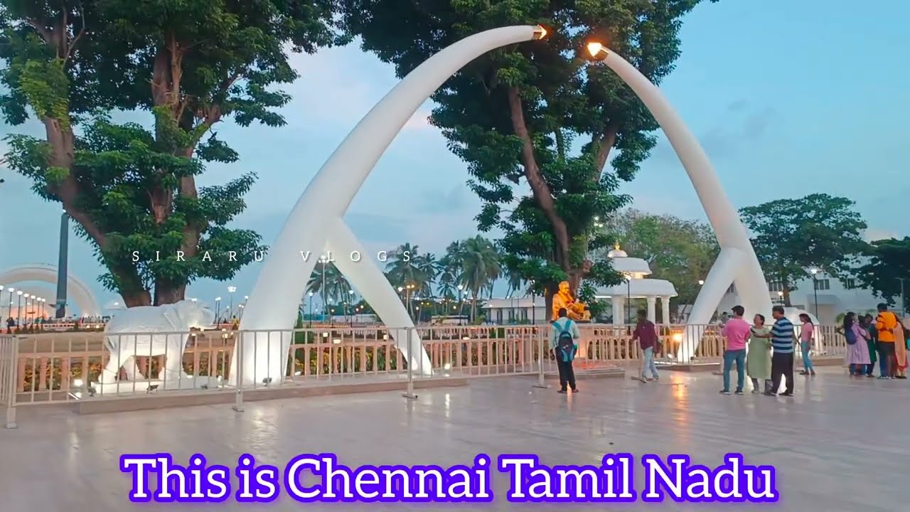 Anna memorial and Kalaignar M. Karunanidhi Memorial chennai