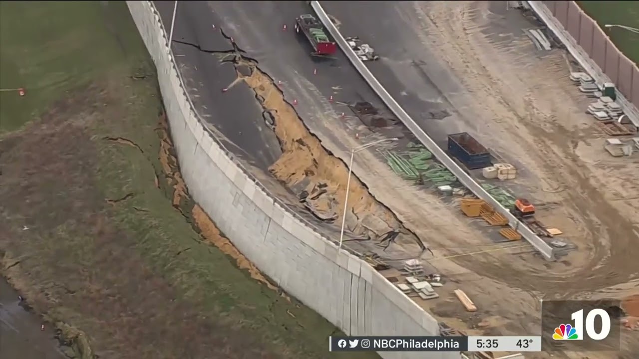NJ Department of Transportation Working to Fix Collapsed Wall on I-295