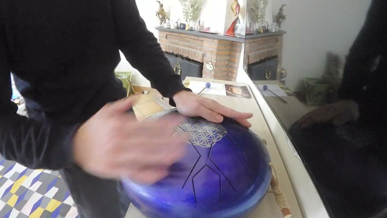 B minor + E minor 29 tongues played with mallets and hands.