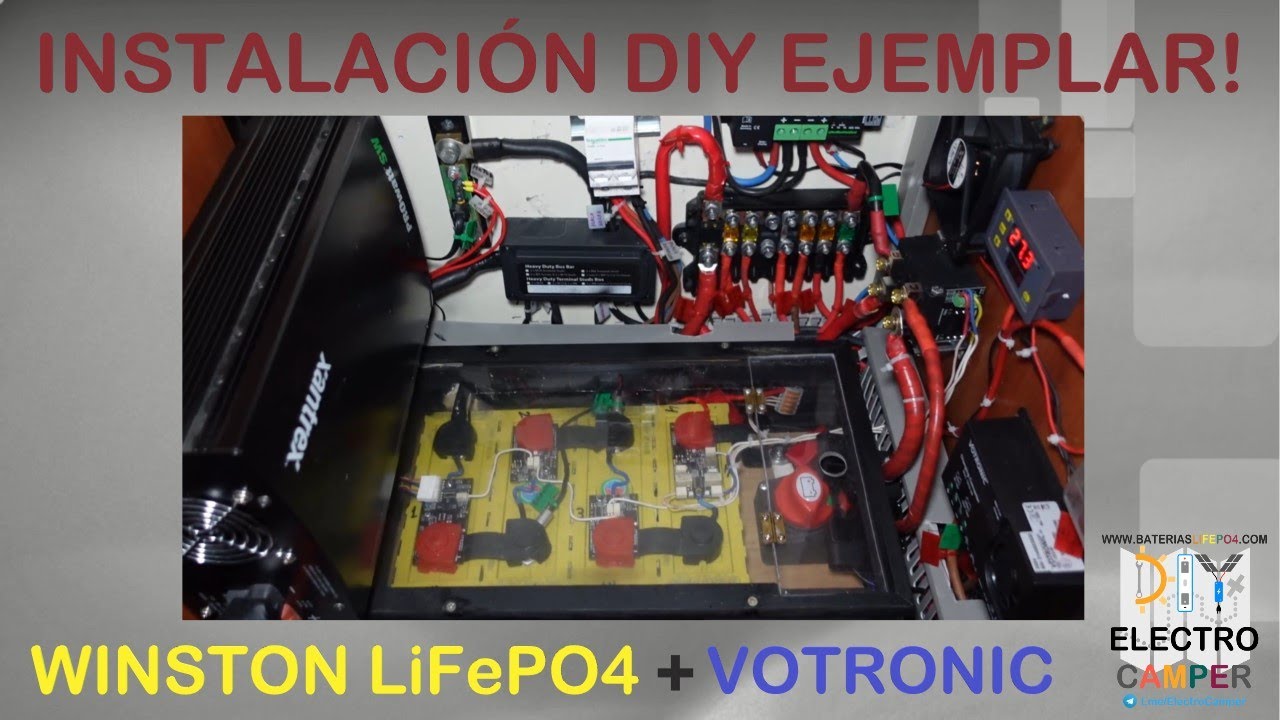 🚍DIY ElectroCamper🚤 Winston 160Ah LiFePO4 + Booster y MPPT Votronic ✅Ejemplar instalación DIY 🔋
