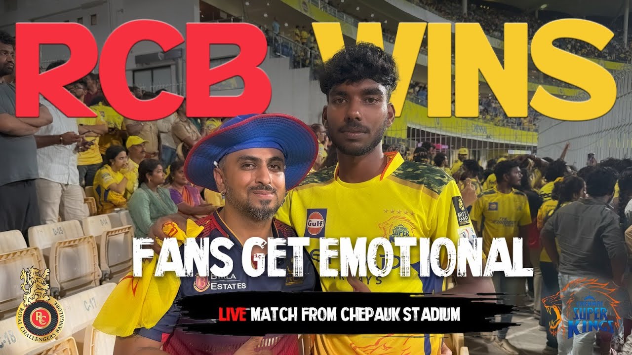 RCB vs CSK 2025 LIVE Match Vlog at Chidambaram Stadium | RCB Beat CSK in Chennai | IPL Vlogger #IPL