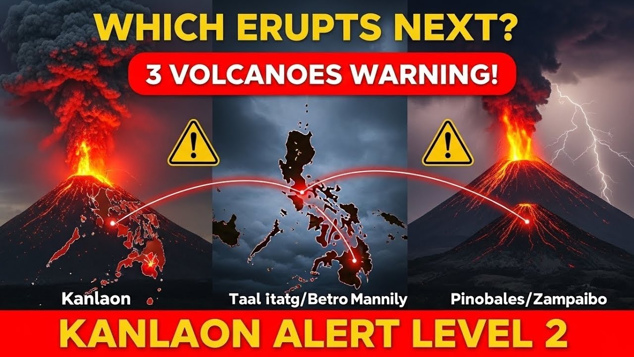 3 Volcanoes Erupt: Philippines VOLCANO CRISIS