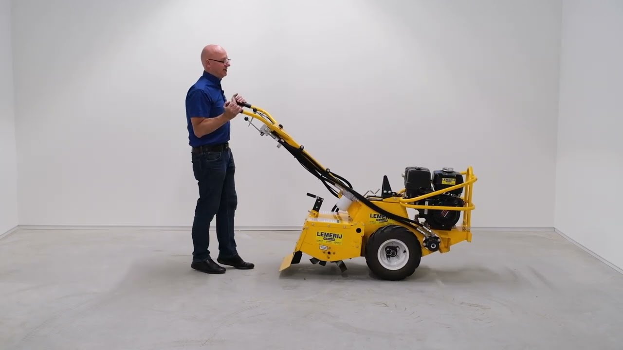 Uitleg instructie hydraulische tuinfrees