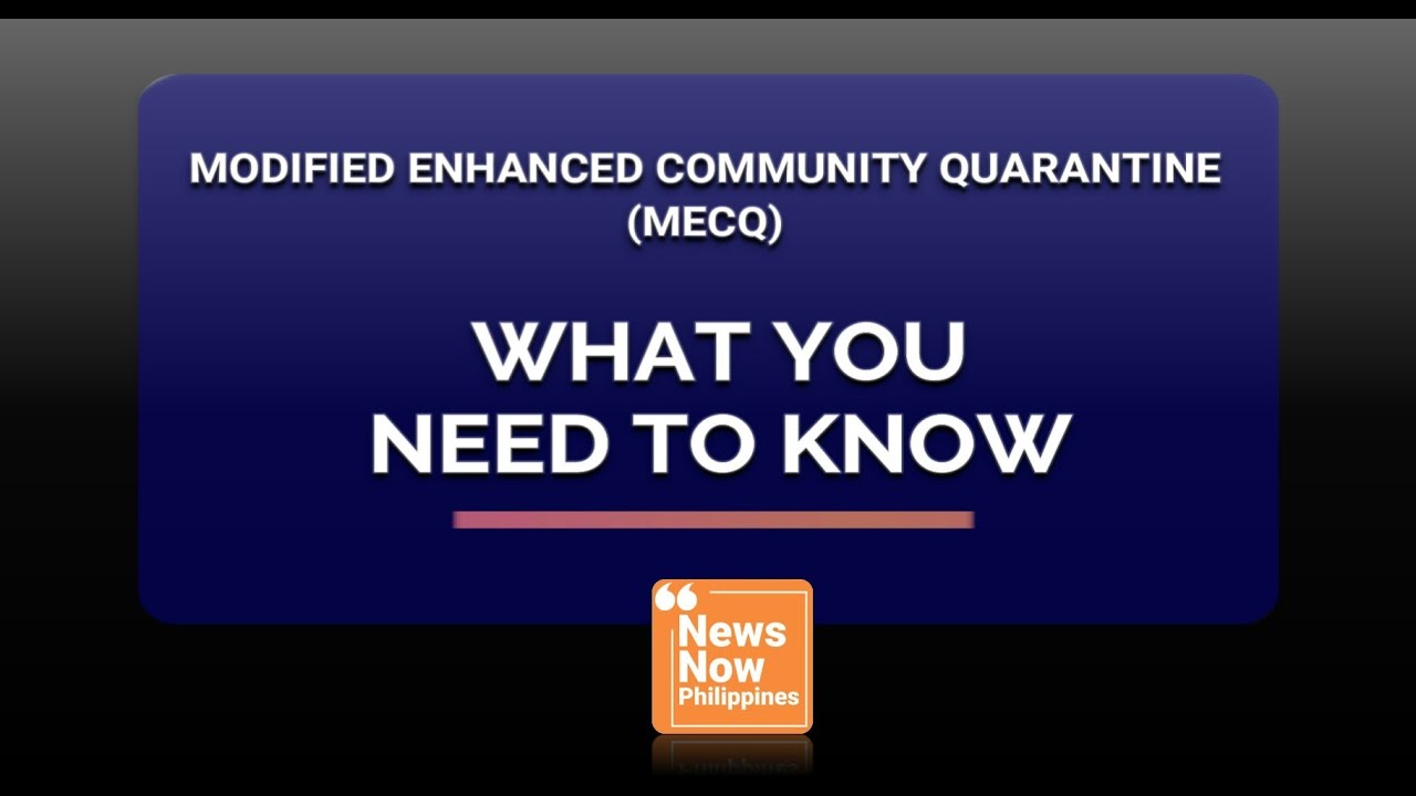 MECQ - Important REMINDERS