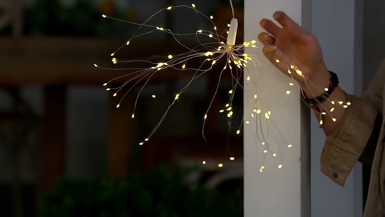 Ultimate Innovations Hanging Starburst Fairy Lights on QVC