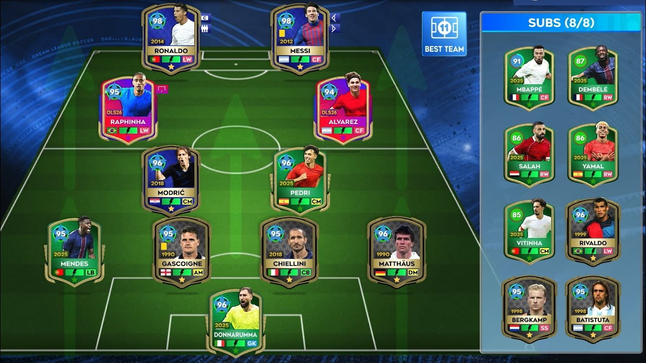 DLS 26 | LEGENDARY DIVISION | TEAM OF 2025 | (4-2-2-2) | CHAMPIONS | LONGSHOTS | (2 MATCHES) | 