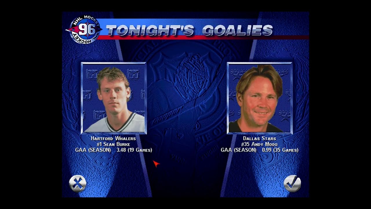 EA Sports NHL '96 - All-star Season 1 Stars Game 36 | The Stars Head to Hartford to Battle Whalers