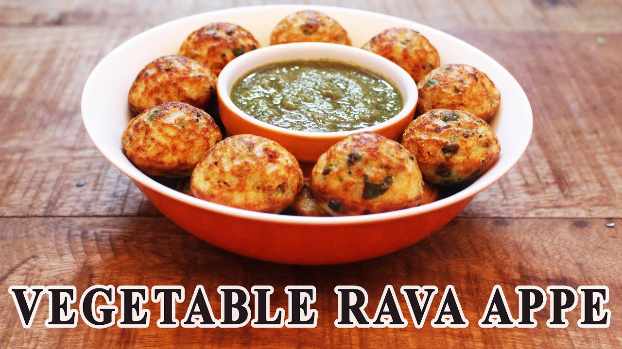 Vegetable Rava Appe (Paniyaram Recipe) || Cooking with Kavita