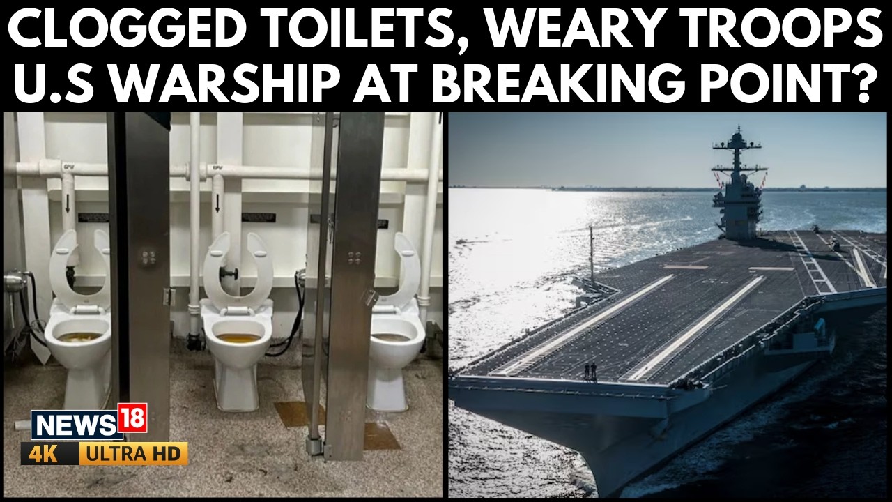 USS Gerald R. Ford Crisis: Plumbing, Toilet Failures, Crew Fatigue And Rising Iran War Fears | 4K