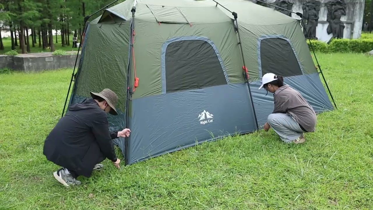 How to set up Night Cat 8-Persons Camping Tent