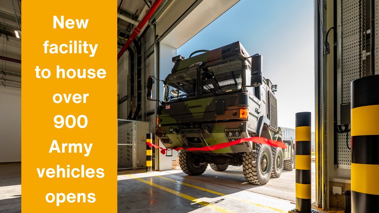 New facility to store over 900 British Army vehicles opens