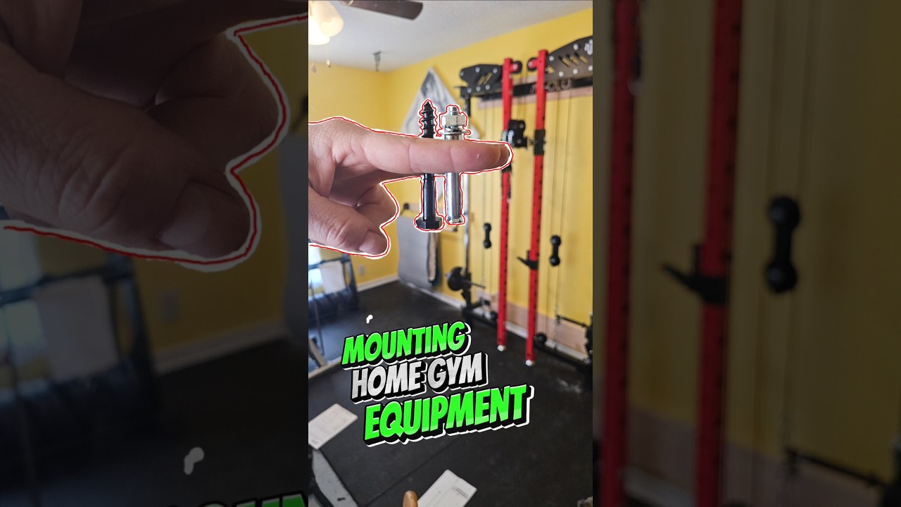 Mounting home gym equipment properly