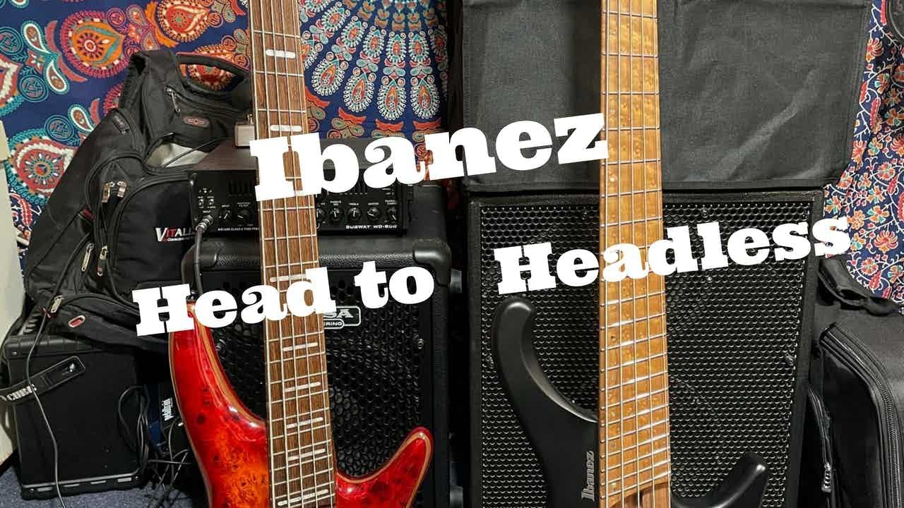 Ibanez Head to Headless: SRMS805 and EHB1005MS 5 string basses compared
