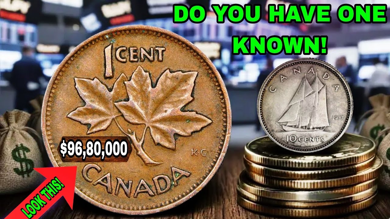 💎 Stop! These 4 Rare & Valuable Canadian One Cent & Ten Cent Coins Could Make You Rich Overnight! 💰🔥