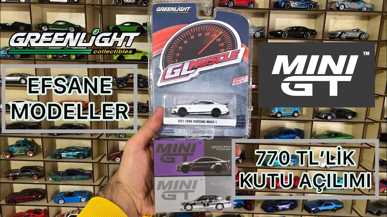 Mini GT Greenlight Kutu Açılımı 770 TL’lik Efsane Kargom Geldi | BMW M4 MERCEDES 190 EVO2 21’MUSTANG