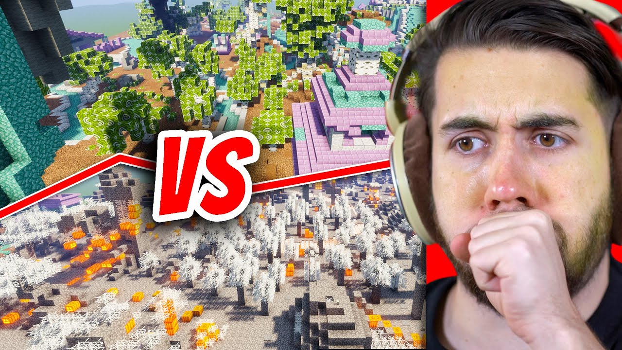 Я заставил игроков построить мир Minecraft, используя самые ужасные блоки.