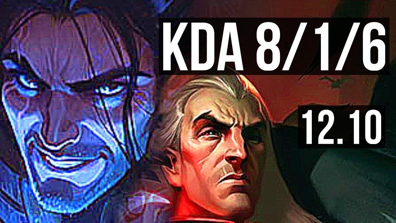SYLAS vs SWAIN (MID) | 8/1/6, 300+ games | KR Master | 12.10