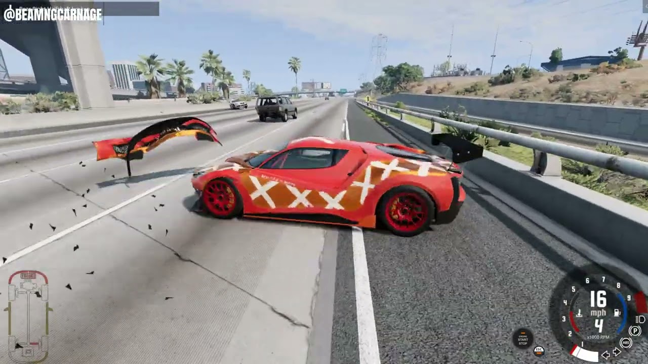 Massive Crash Compilation in BeamNG drive #130 - BeamNG Carnage