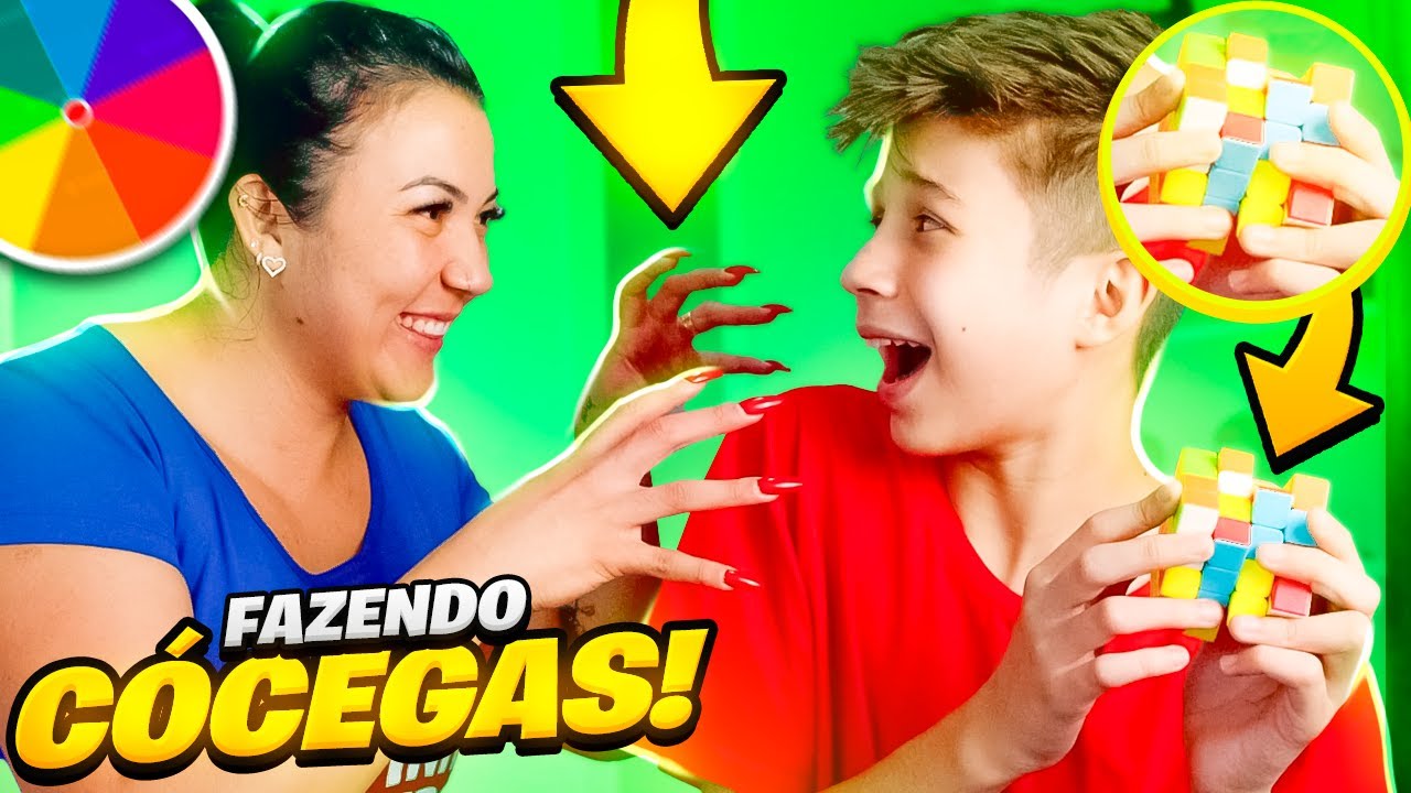 NOVO Desafio do Cubo Mágico com Coceguinha na Roleta de Cubo Mágico😆