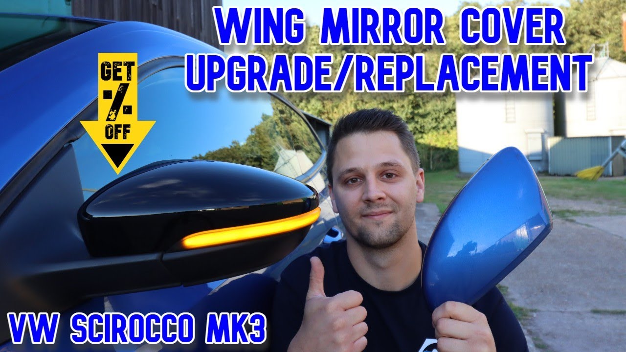 Ultimate Gloss Black Wing Mirror Upgrade for VW Scirocco MK3