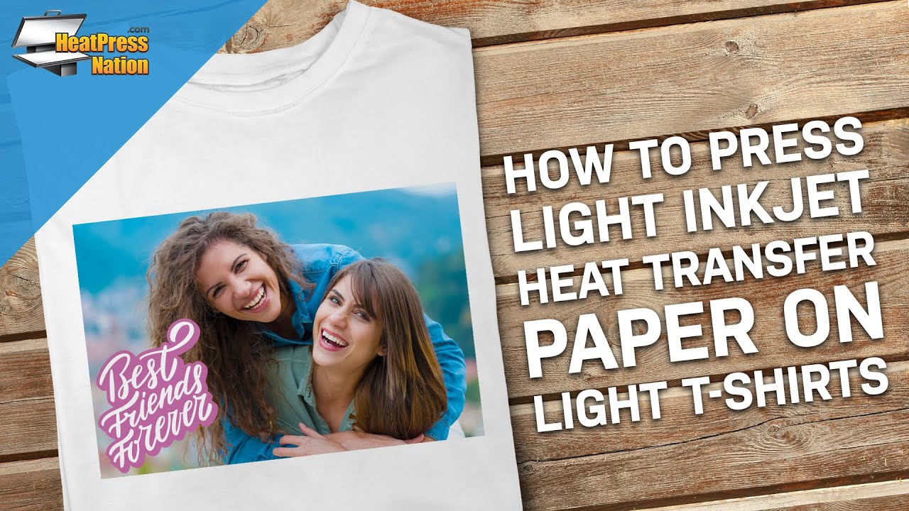 How to Press Light Inkjet Heat Transfer Paper on Light T-Shirts