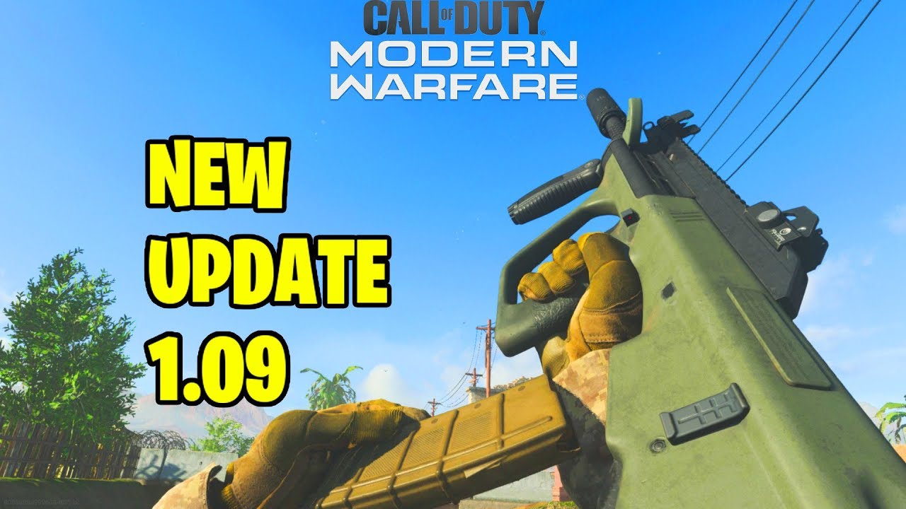 NEW MODERN WARFARE 1.09 UPDATE!