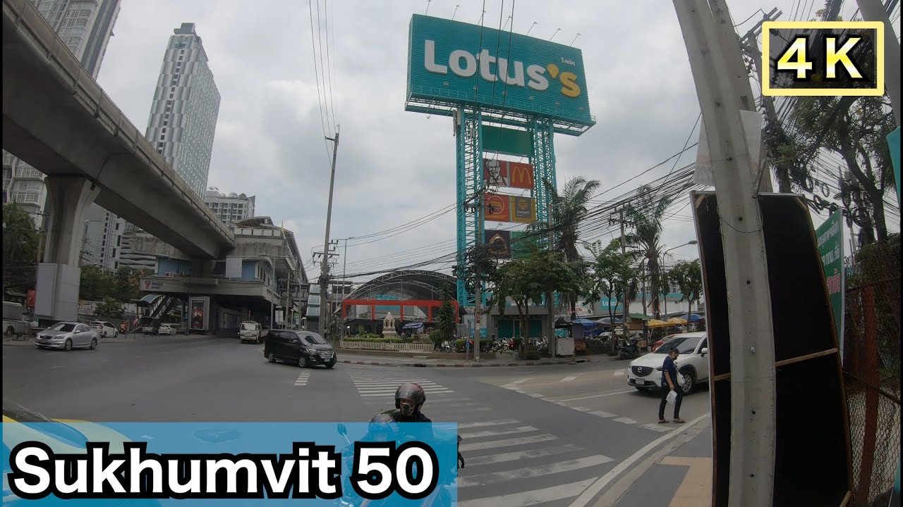 [BANGKOK] Sukhumvit Soi 50 - Thonglor Area / (daytime) 4K