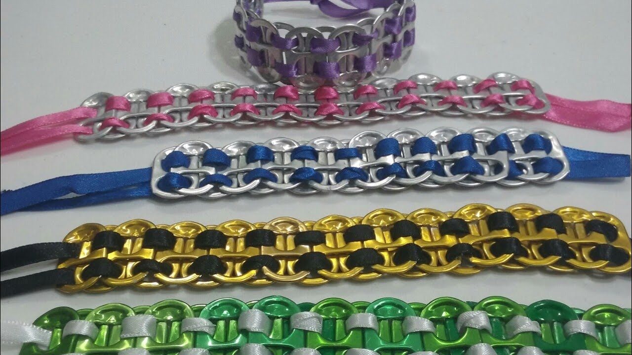 Pulseira de lacre de latinha