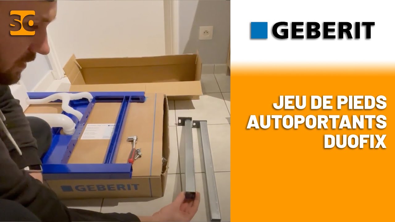 Montage du Jeu de pieds autoportants DUOFIX - GEBERIT par notre Ambassadeur Arnold !